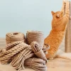 DOWNYPAWS - Arbre à chat corde en coton -corde de chanvre artisanale diy-8 mm 20 m