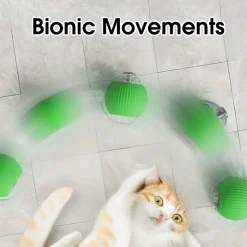 DOWNYPAWS - Balle jouet électrique à mouvement bionique pour chat, stimule l'instinct de chasse