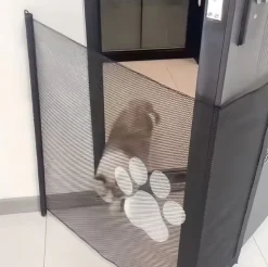 DOWNYPAWS - Barrière de protection pliable et portable: filet d'isolement sécuritaire pour chats et chiens