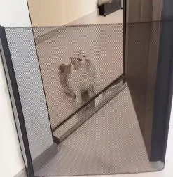 DOWNYPAWS - Barrière de protection pliable et portable: filet d'isolement sécuritaire pour chats et chiens