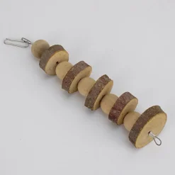 DOWNYPAWS - Boucles de bois de pomme pour rongeurs, snacks et jouets de mastication sphérique