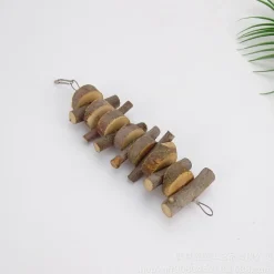 DOWNYPAWS - Boucles de bois de pomme pour rongeurs, snacks et jouets de mastication