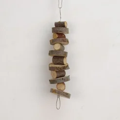 DOWNYPAWS - Boucles de bois de pomme pour rongeurs, snacks et jouets de mastication type de journal