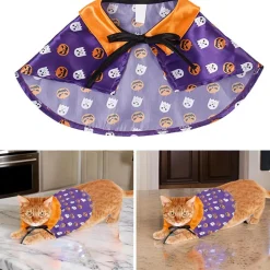 DOWNYPAWS - Cape démoniaque pour chat et chien - doux et réglable - pour des fêtes amusantes