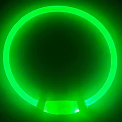 DOWNYPAWS - Collier lumineux rechargeable pour chien vert taille l : circonférence 70 cm