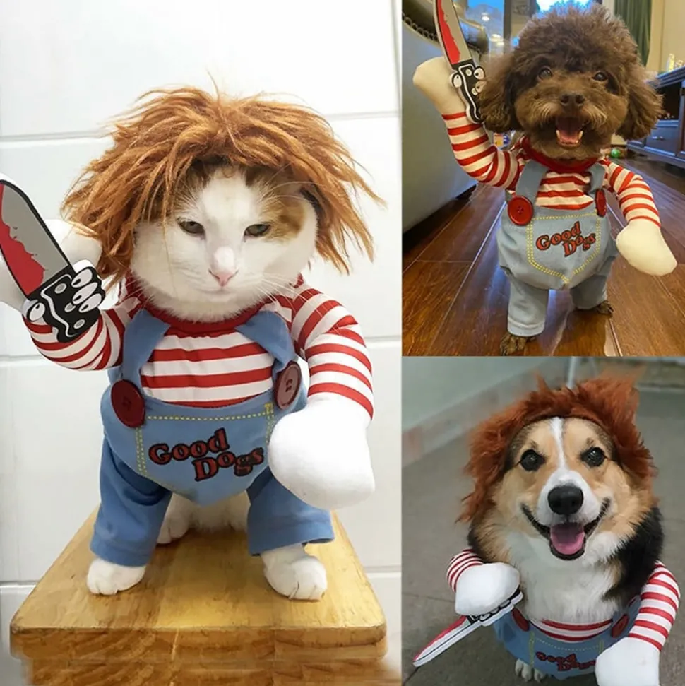 DOWNYPAWS - Costume de poupée amusante pour petit chien