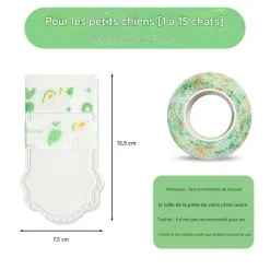 DOWNYPAWS - Couvoirs à pied d'animaux jetables, non tissés et anti - glissants taille s downypaws