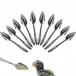 DOWNYPAWS - Cuillère à nourrir - métal pour pivoine perruches conures
