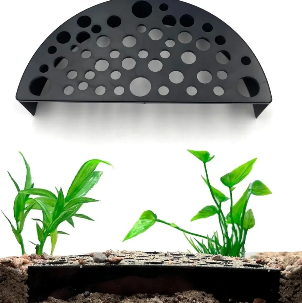 DOWNYPAWS - Décoration d'aquarium-grotte aux crevettes-- noires