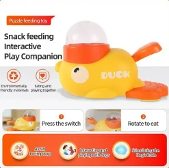 DOWNYPAWS - Distributeur automatique de nourriture pour chien : jouet interactif pour dresseur actionné par un bouton