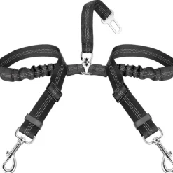 DOWNYPAWS - Double 2 chiensceintures de sécurité