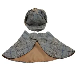 DOWNYPAWS - Ensemble de costumes de détective pour animaux de compagnie