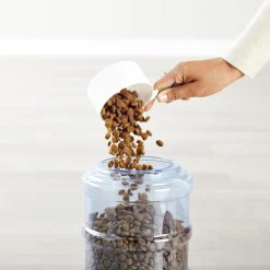 DOWNYPAWS - Fdistributeur automatique pour chiens et chats-gris 32*18*30cm