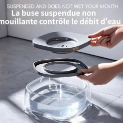 DOWNYPAWS - Gamelle à eau - anti - éclaboussures 2l facile à nettoyer