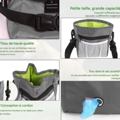 DOWNYPAWS - Gamelle pliable pour chat-sac de dressage pour animaux de compagnie - gris