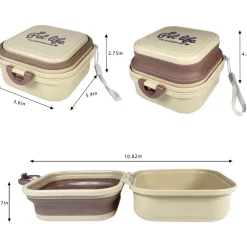 DOWNYPAWS - Gamelle pliable 2 en 1 pour chien