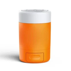 DOWNYPAWS - Gobelet de lavage des pieds pour animaux de compagnie portable orange avec brosse douce