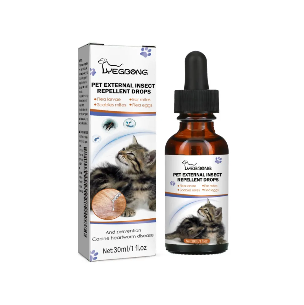DOWNYPAWS - Gouttes antiparasitaires externes pour animaux de compagnie, 30 ml