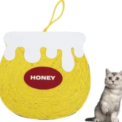 DOWNYPAWS - Griffoir pour chat-tapis en sisal pour pot de miel-34*42cm-suspension