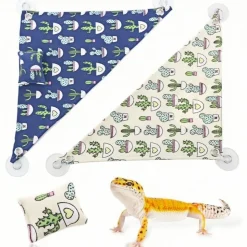 DOWNYPAWS - Hamac - motif dragon barbu, avec crochets pour oreiller et ventouse