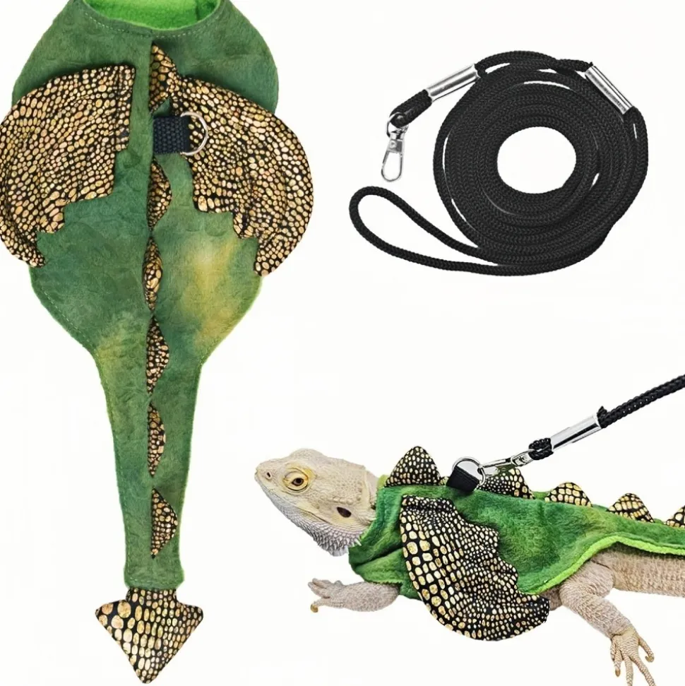 DOWNYPAWS - Harnais et laisse - costume de dinosaure, anti - fuite, halloween s