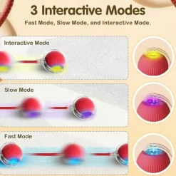 DOWNYPAWS - Jouet à Rouler Automatique Et Rechargeable Par USB Pour Chat