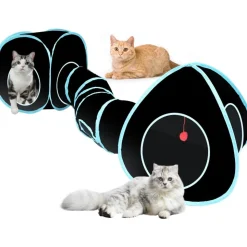 DOWNYPAWS - Jouet tunnel tente pour chatpliable