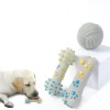 DOWNYPAWS - Jouets à mâcher pour chiens 3 articles-anneau d'épines, haltère + os + boule de tonnerre