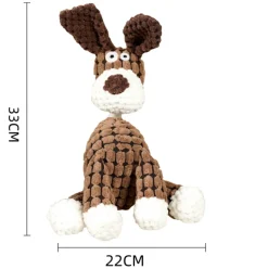 DOWNYPAWS - Jouets pour chiens en forme de crocodile, d'âne, de mouton, de renard, de lapin, d'éléphant, de cochon