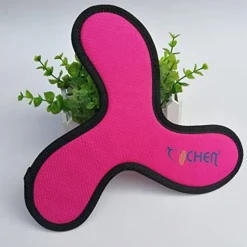 DOWNYPAWS - Jouets pour chiens-frisbee pour chien boomerang 2 articles-jaune + rouge