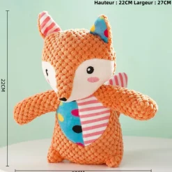 DOWNYPAWS - Jouets pour chiens en forme de crocodile, d'âne, de mouton, de renard, de lapin, d'éléphant, de cochon