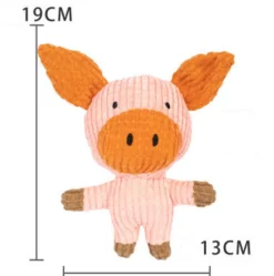 DOWNYPAWS - Jouets pour chiens en forme de crocodile, d'âne, de mouton, de renard, de lapin, d'éléphant, de cochon