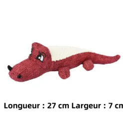 DOWNYPAWS - Jouets pour chiens en forme de crocodile, d'âne, de mouton, de renard, de lapin, d'éléphant, de cochon