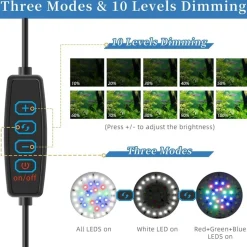 DOWNYPAWS - Lampe led 7w clip pour aquarium - étanche