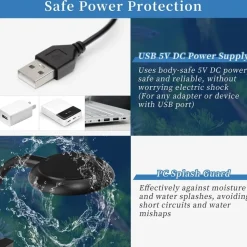 DOWNYPAWS - Lampe led 7w clip pour aquarium - étanche