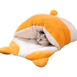 DOWNYPAWS - Lit de chat et de chien style corgi-65*53*12cm