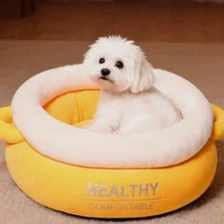 DOWNYPAWS - Lit pour chat amovible rose 40*40*18cm