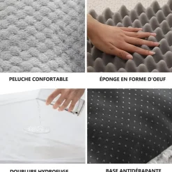 DOWNYPAWS - Lit pour chien avec appui-tête