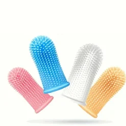 DOWNYPAWS - Lot de 4 brosses à dents ultra - douces pour chiens et chats