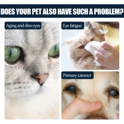 DOWNYPAWS - Lotion pour les yeux des animaux de compagnie, 10 ml