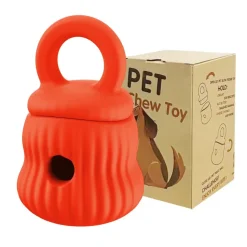 DOWNYPAWS - Mangeur lent de chien en silicone médical certifié fda orange
