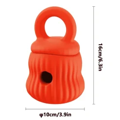 DOWNYPAWS - Mangeur lent de chien en silicone médical certifié fda orange