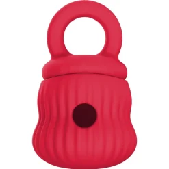 DOWNYPAWS - Mangeur lent de chien en silicone médical certifié fda rouge clair