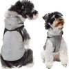 DOWNYPAWS - Manteau pour chiens-avec harnais-réfléchissant imperméable-gris taille 2xl