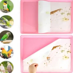 DOWNYPAWS - Papier cage oiseau 30*50cm lot de 100 feuilles