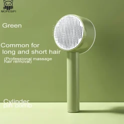 DOWNYPAWS - Peigne pour chat: enlever poils flottants nettoyer poils démêlant