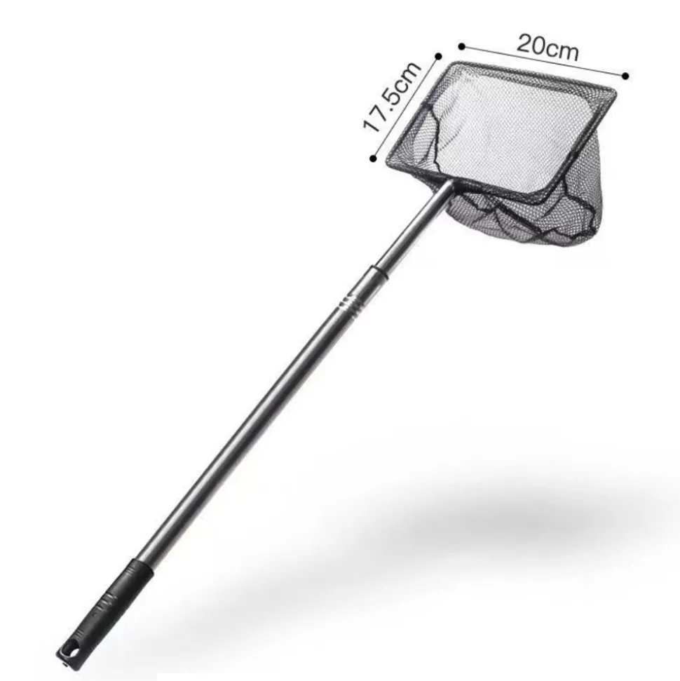 DOWNYPAWS - Épuisette carrée inoxydable télescopique