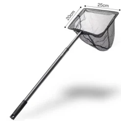 DOWNYPAWS - Épuisette carrée inoxydable télescopique