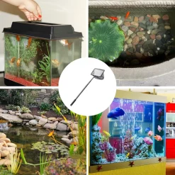 DOWNYPAWS - Épuisette carrée inoxydable télescopique