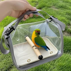 DOWNYPAWS - Sac transport oiseau - pliable, perchoir inclus